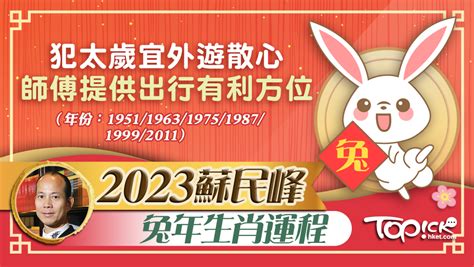 2023年生肖運程兔|2023 兔年生肖運程｜一覽屬馬、羊、猴整體運勢，雲 